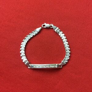 925 fine silver girl‎ bracelet with zircon stones